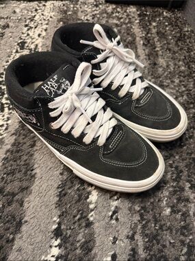 Vans Black & White Kids' Half Cab Sneakers